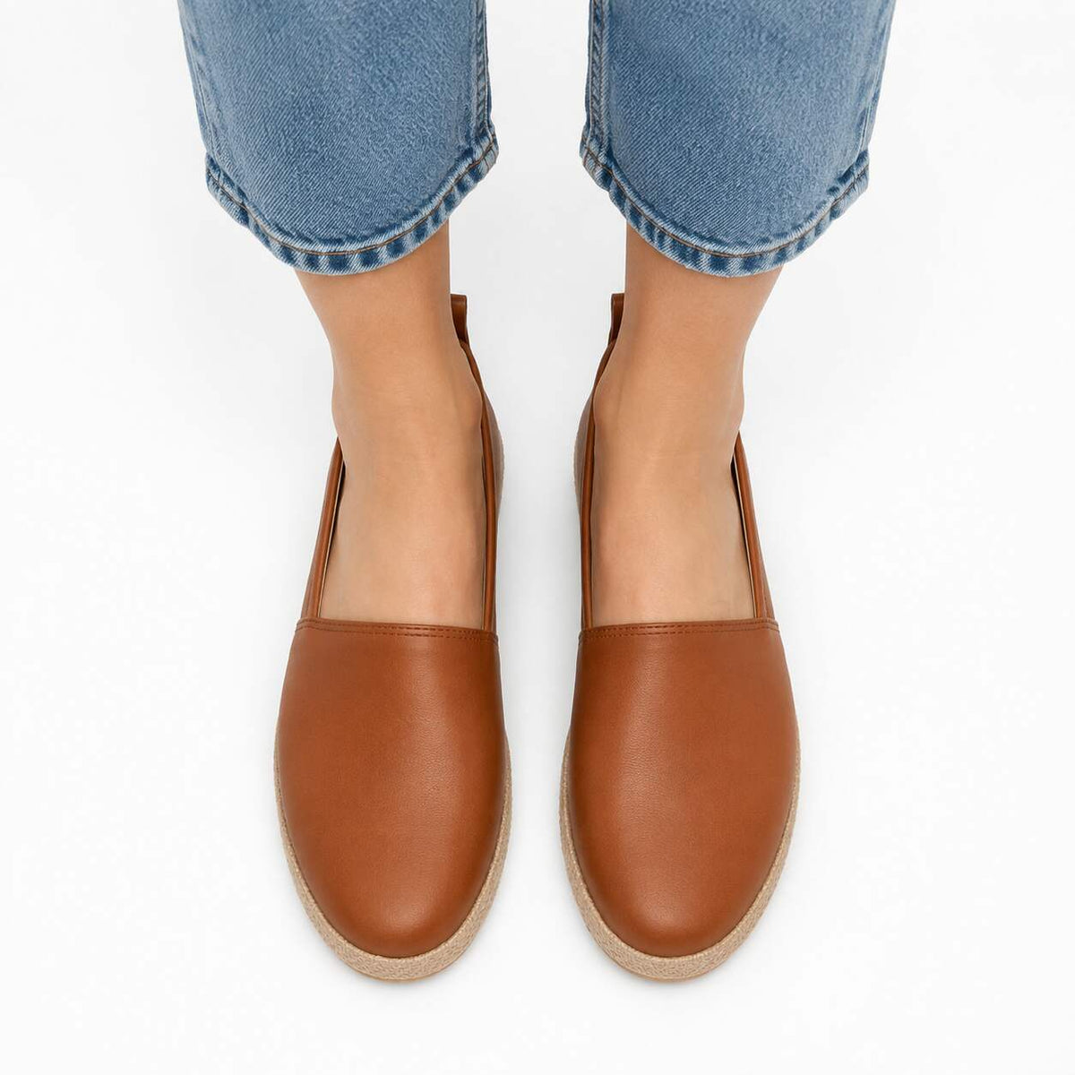 Women Loafer 4235 brown top view
