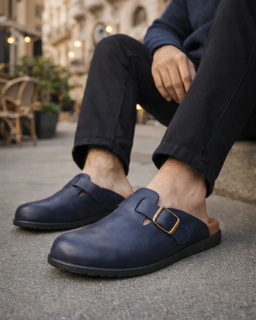 Premium Royal Leather Mule – Men’s Genuine Leather