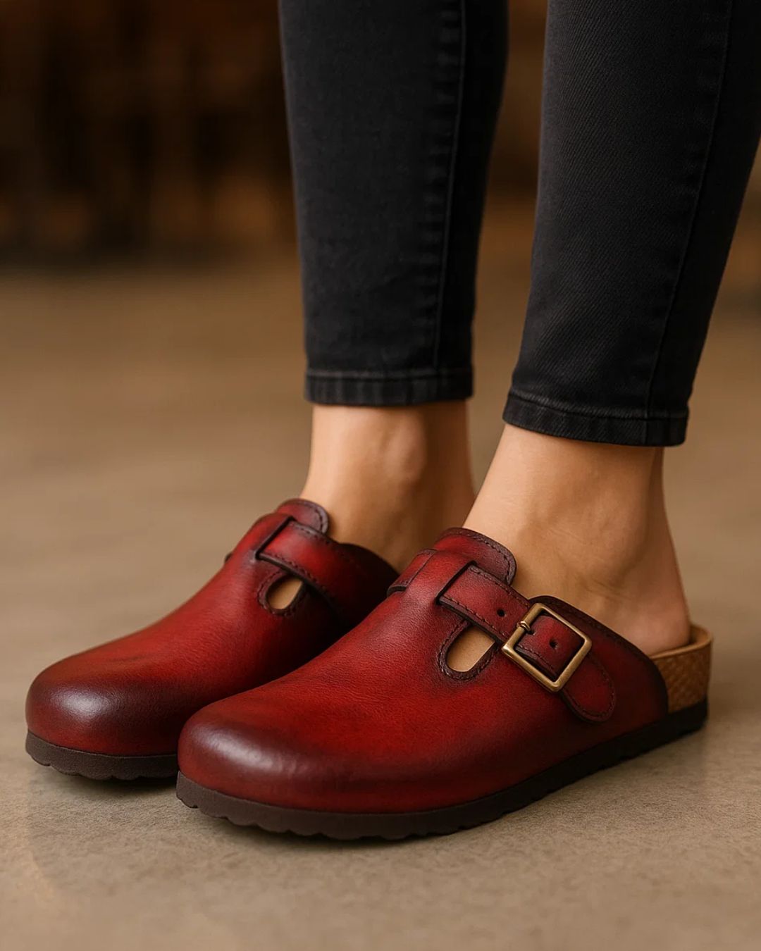 Handmade Genuine-Leather Clog