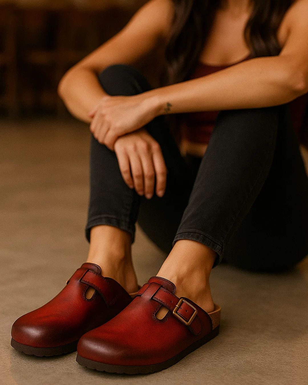Handmade Genuine-Leather Clog