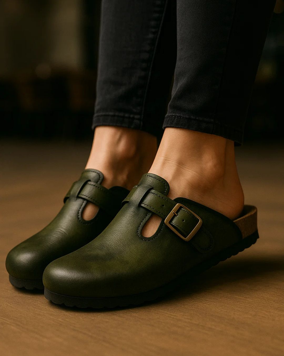 Handmade Genuine-Leather Clog