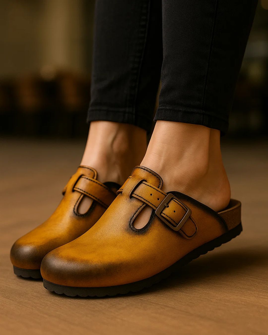 Handmade Genuine-Leather Clog