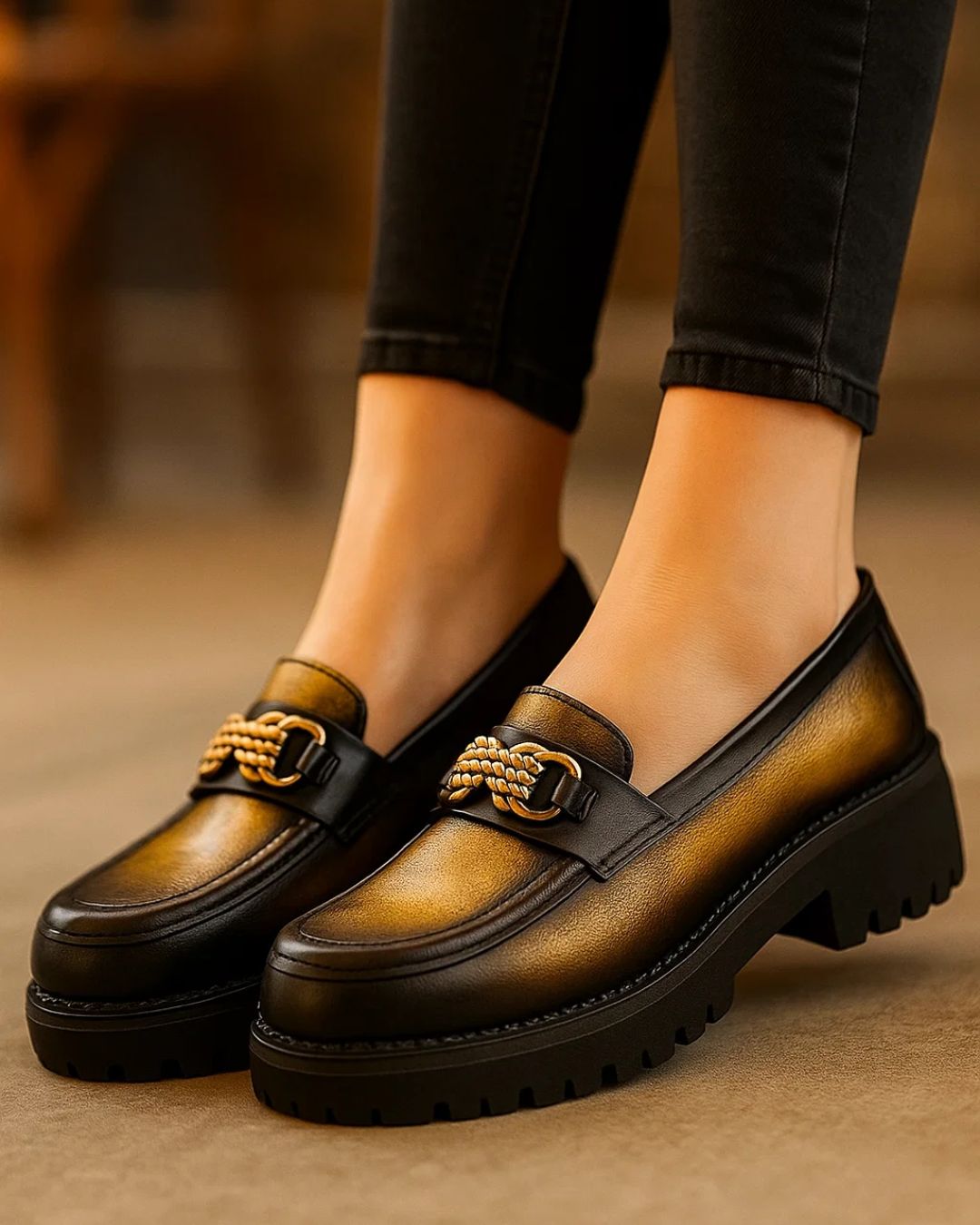 Handmade Genuine-Leather Women's Loafer