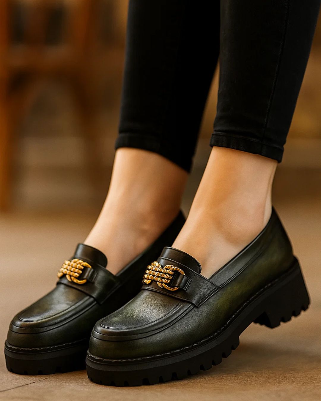 Handmade Genuine-Leather Women's Loafer