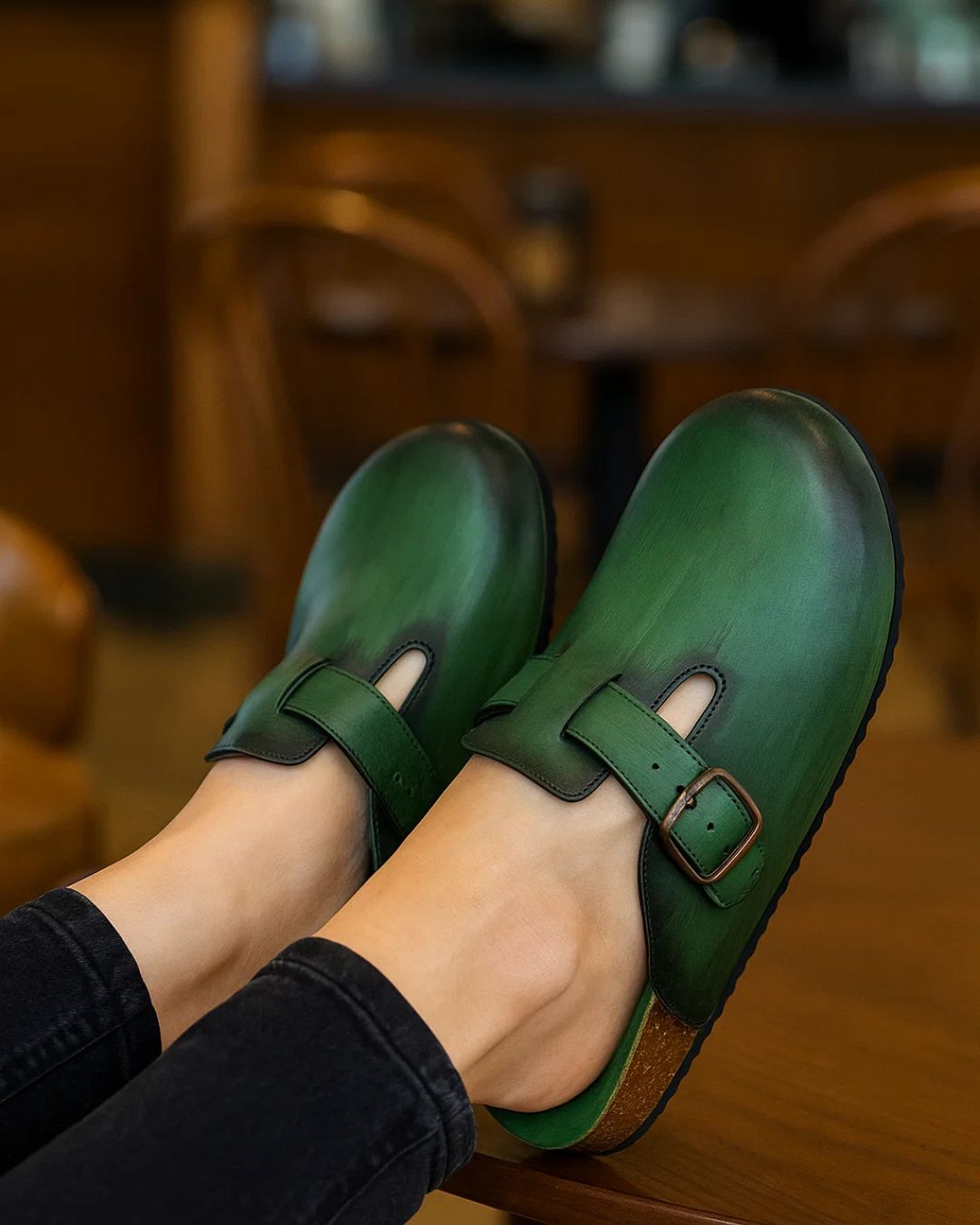 Handmade Genuine-Leather Clog