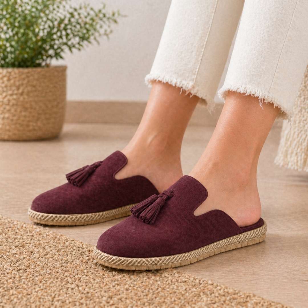 Woment's Elegant Tassel Mules