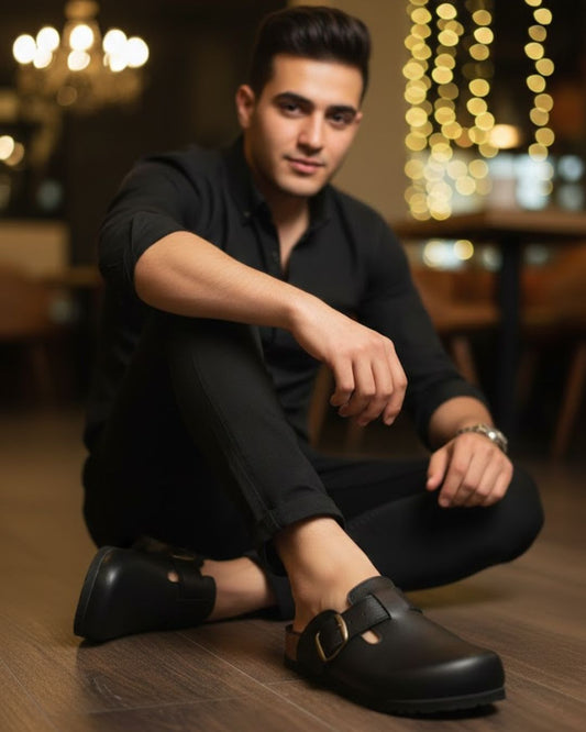 Premium Royal Leather Mule – Men’s Genuine Leather