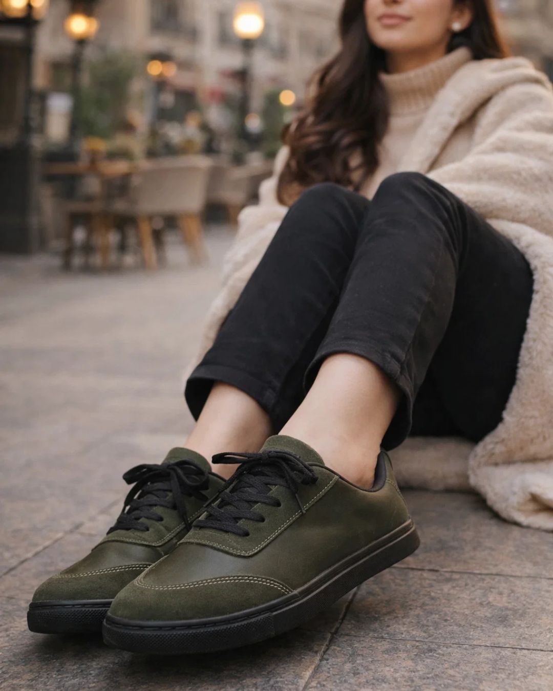 Synthetic Leather Casual Sneaker