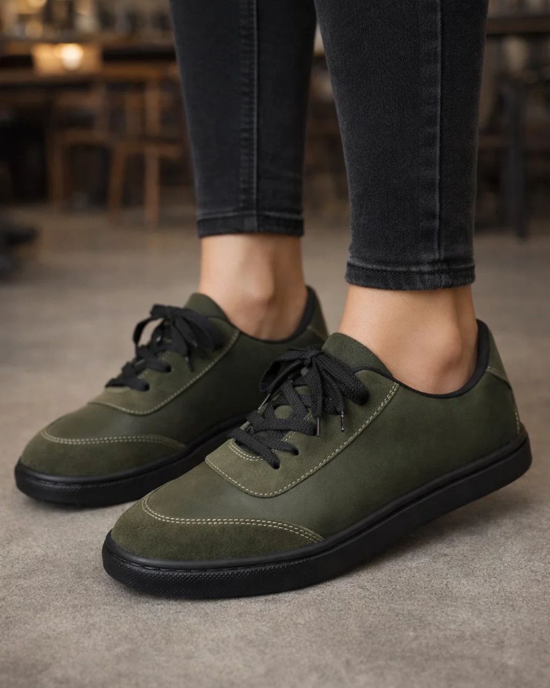 Synthetic Leather Casual Sneaker