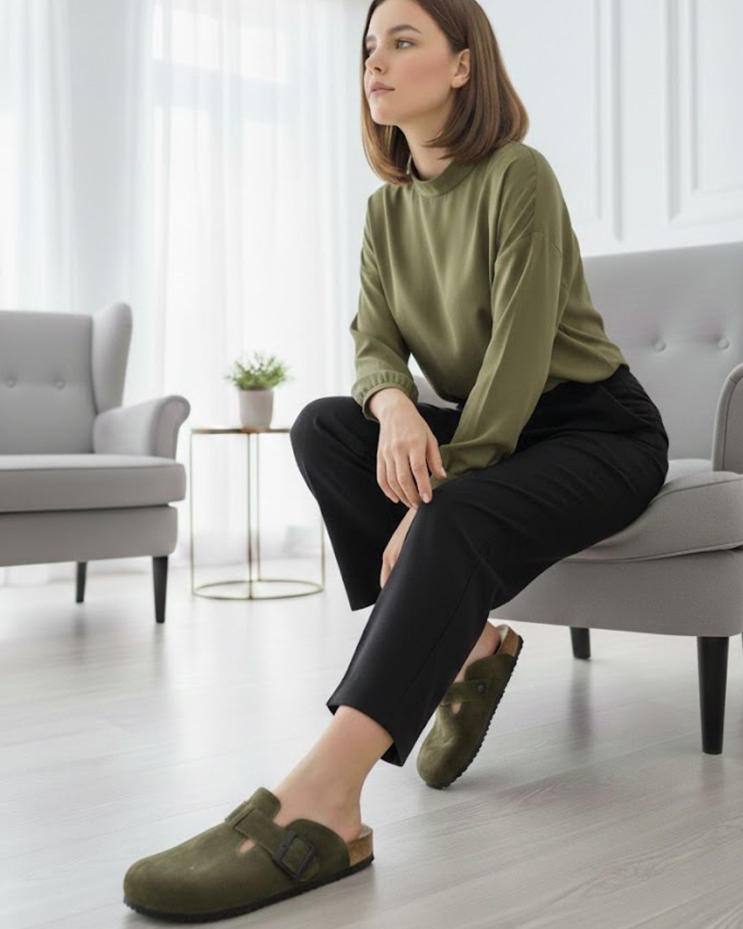 Synthetic Leather Clogs