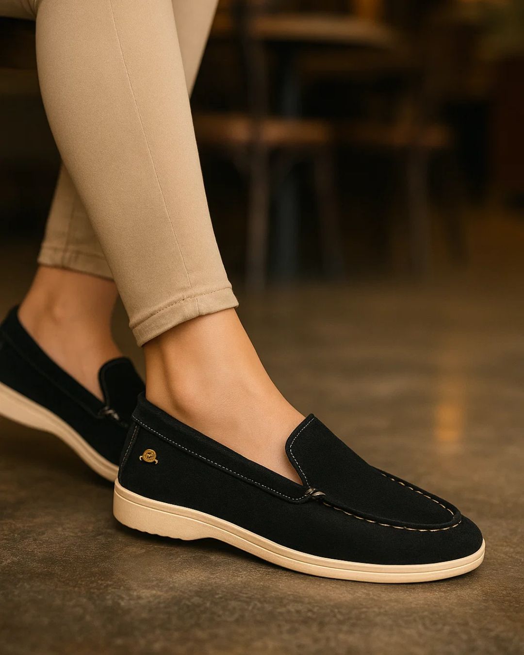 ELIO genuine leather handmade women’s loafer – premium lightweight comfort design