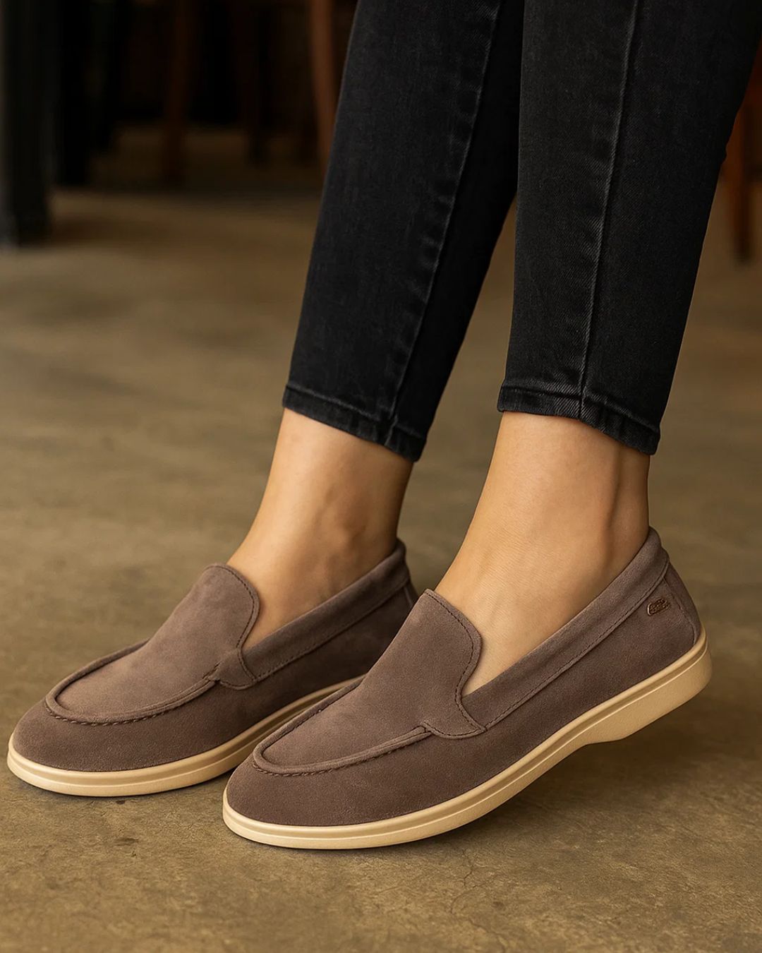 ELIO genuine leather handmade women’s loafer – premium lightweight comfort design