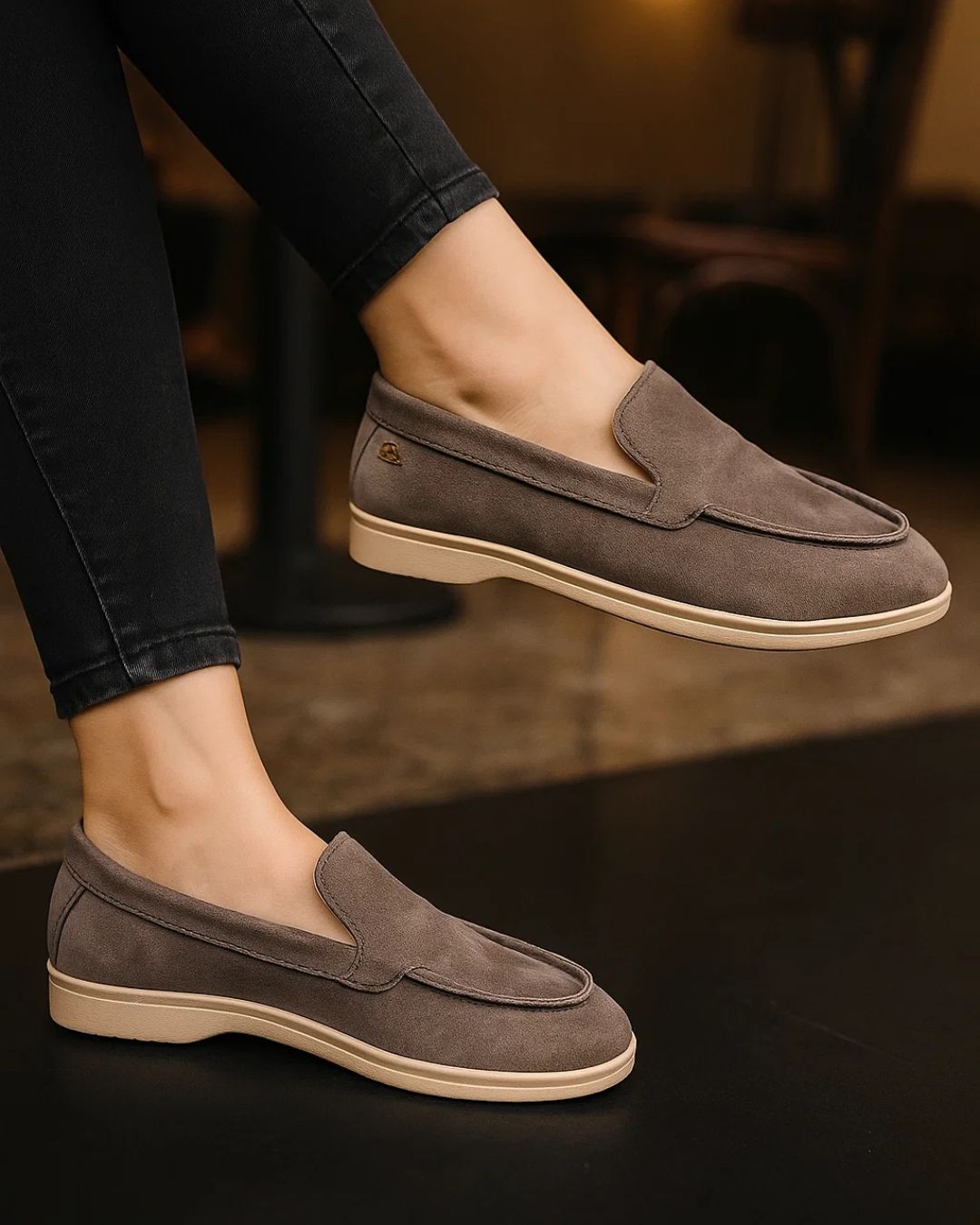 ELIO genuine leather handmade women’s loafer – premium lightweight comfort design