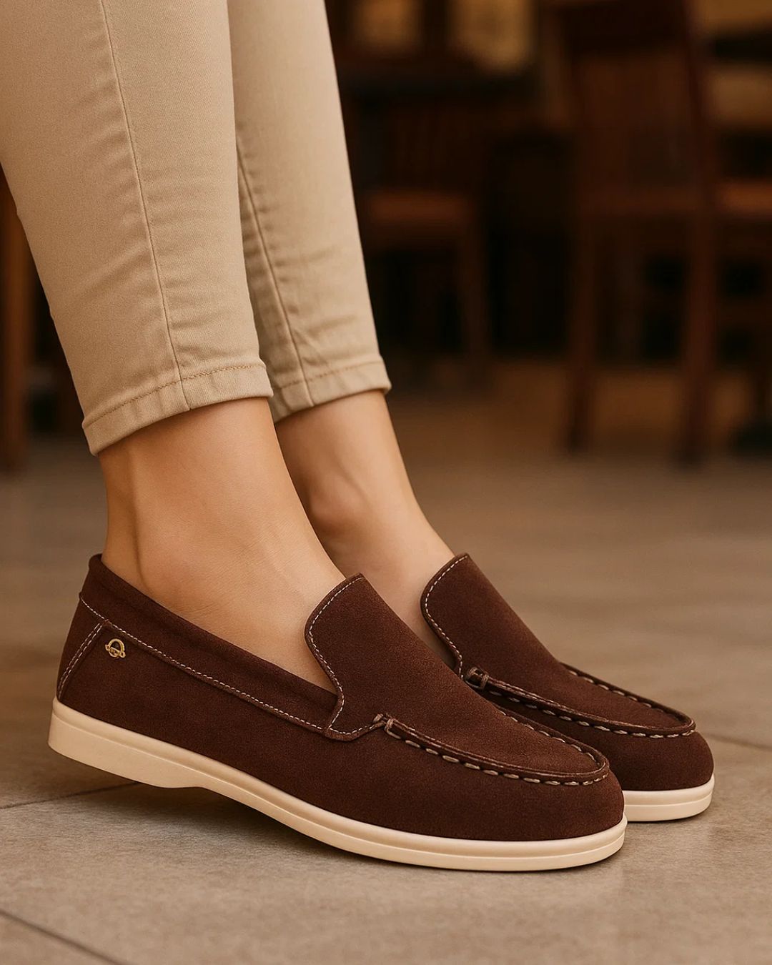 ELIO genuine leather handmade women’s loafer – premium lightweight comfort design