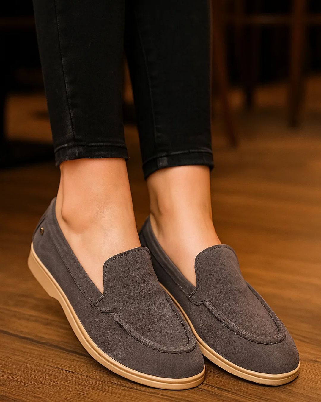 ELIO genuine leather handmade women’s loafer – premium lightweight comfort design