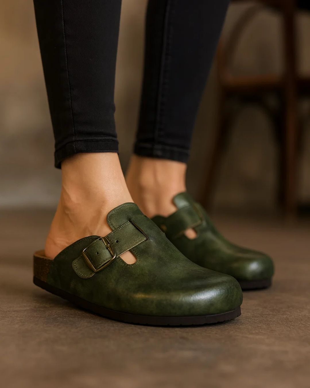 Handmade Genuine-Leather Clog