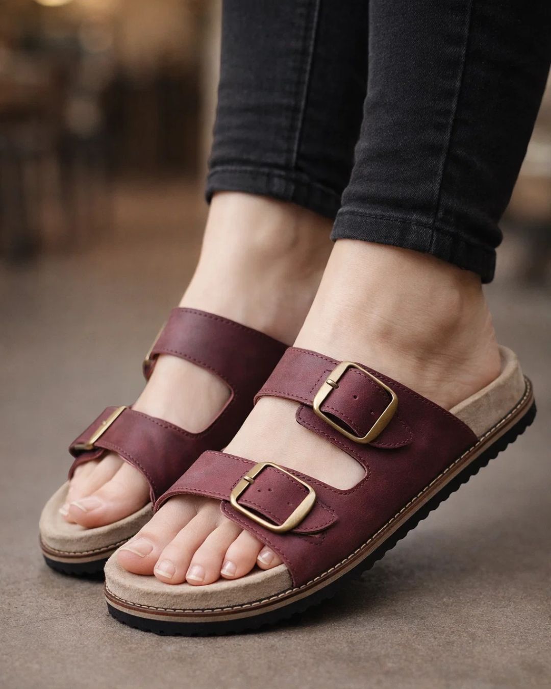 Soft Genuine Leather Slippers