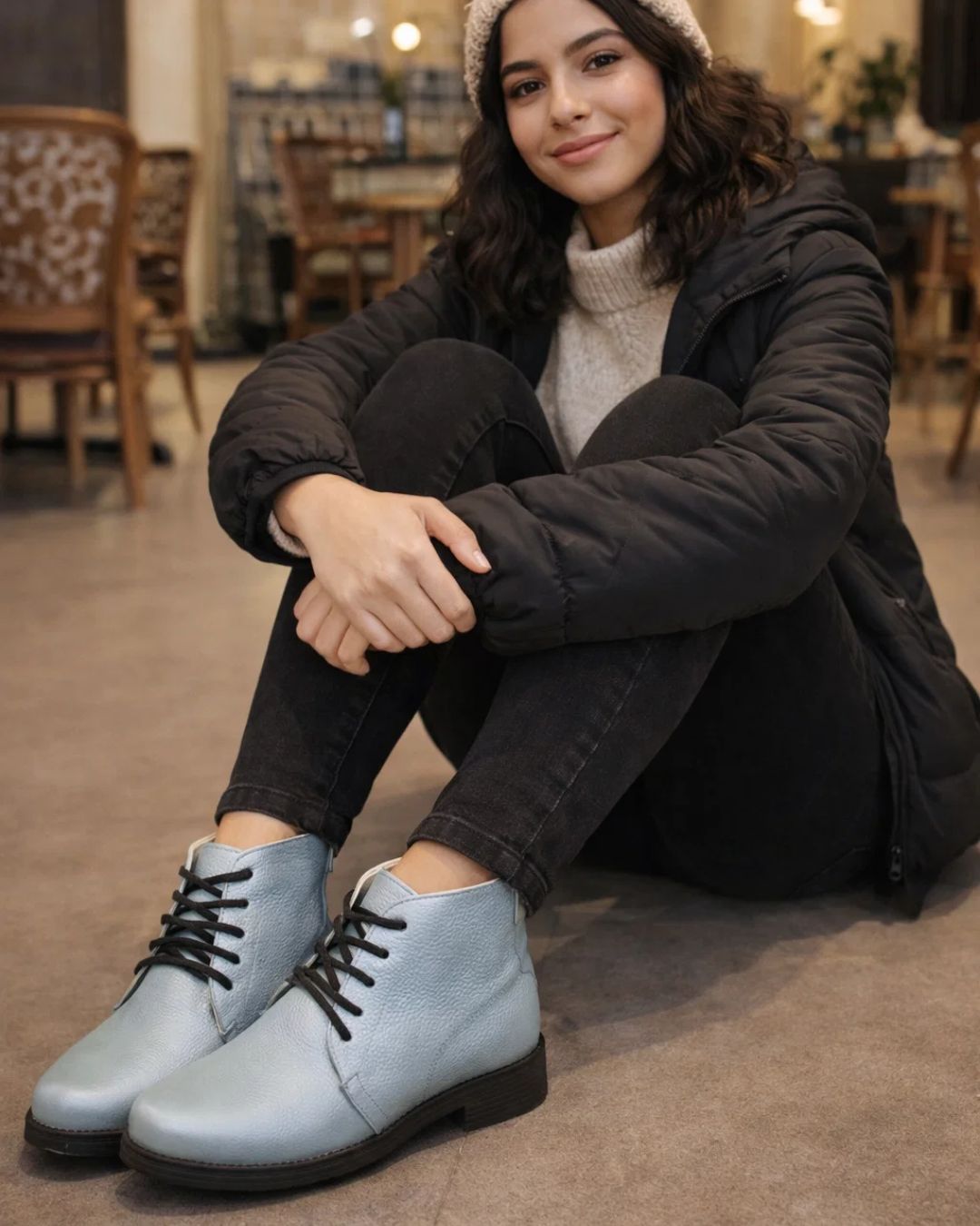 هاف بوت جلد طبيعي