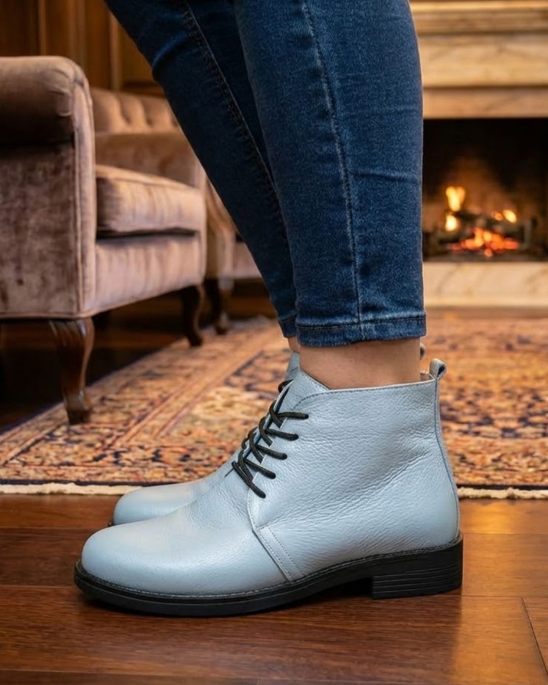 هاف بوت جلد طبيعي