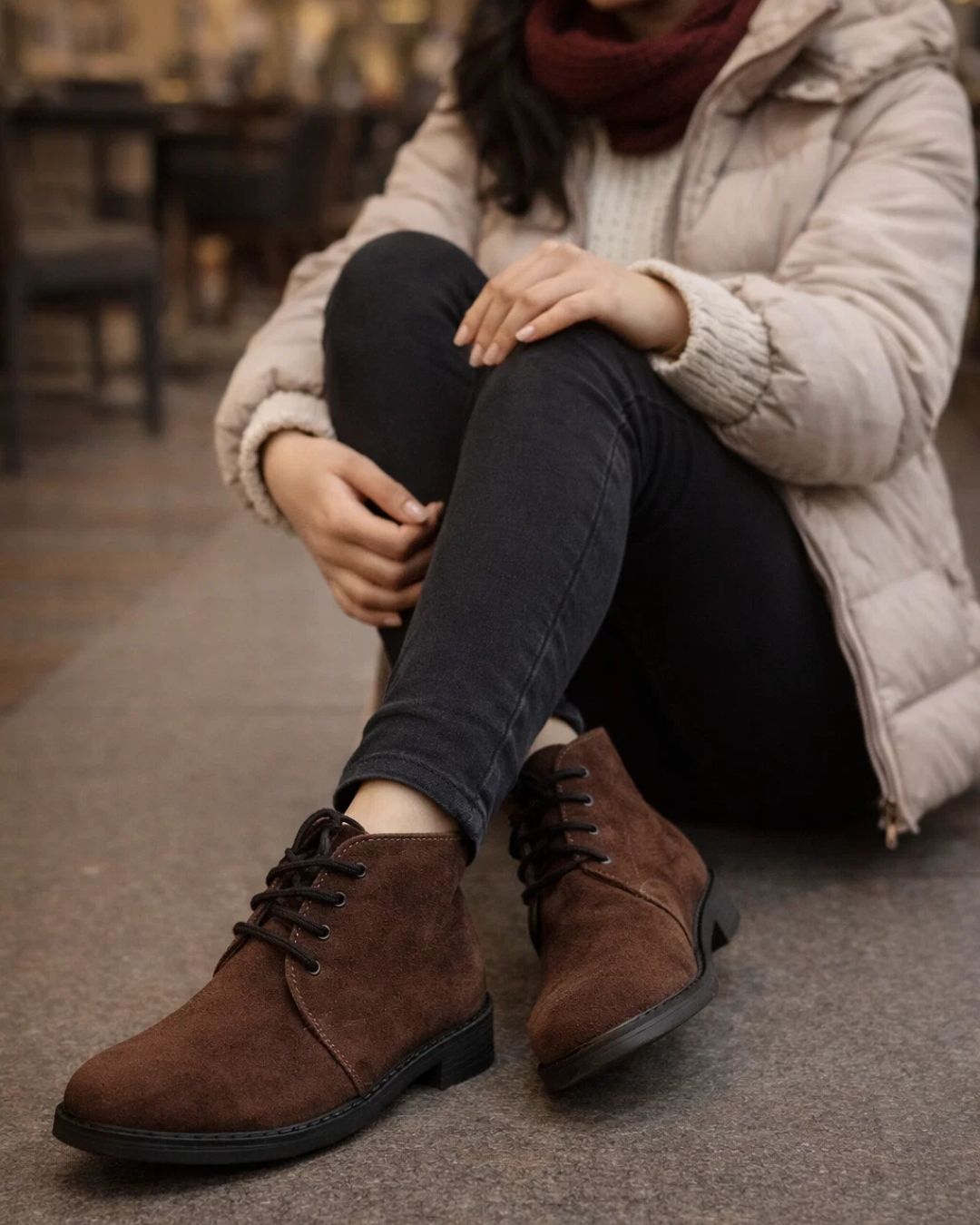 هاف بوت جلد طبيعي