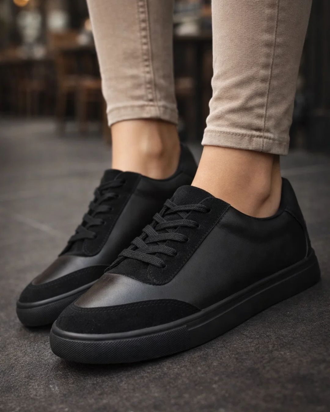 Synthetic Leather Casual Sneaker