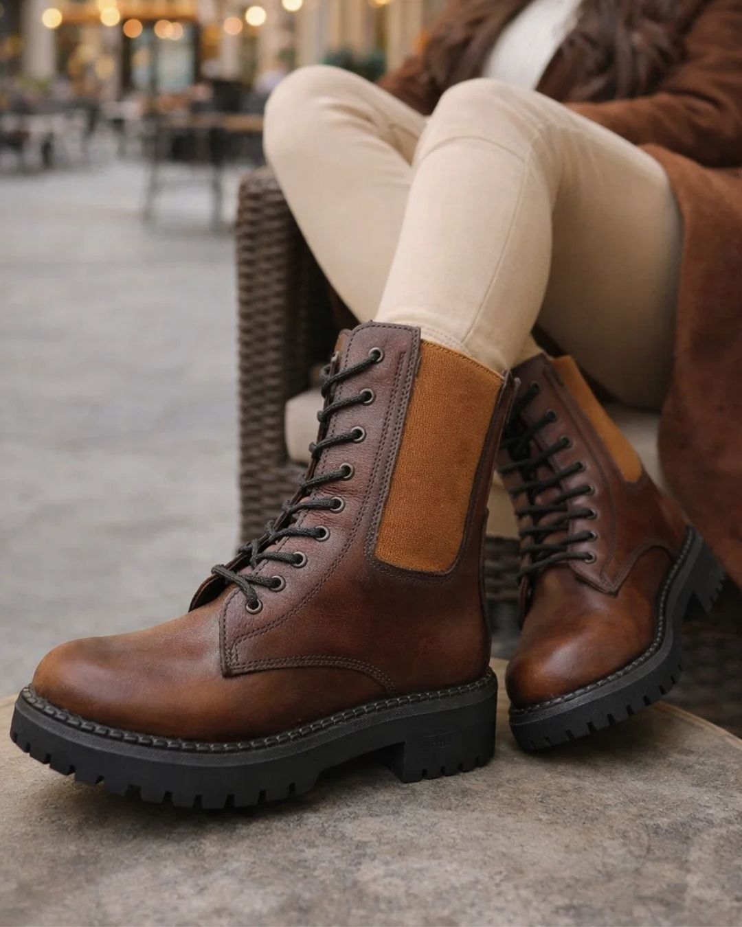 هاف بوت جلد طبيعي