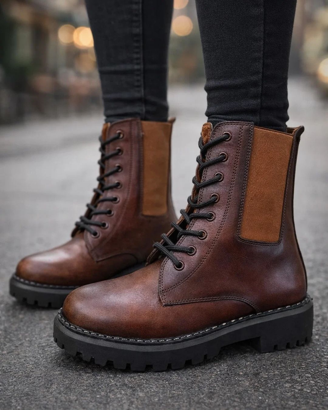 هاف بوت جلد طبيعي