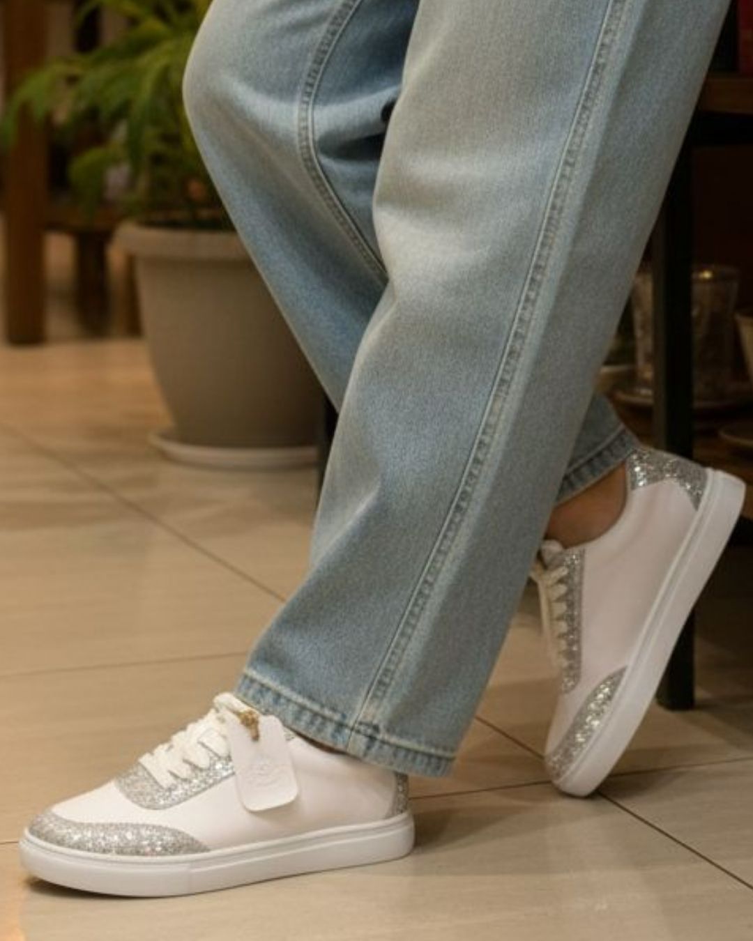 Synthetic Leather Casual Sneaker