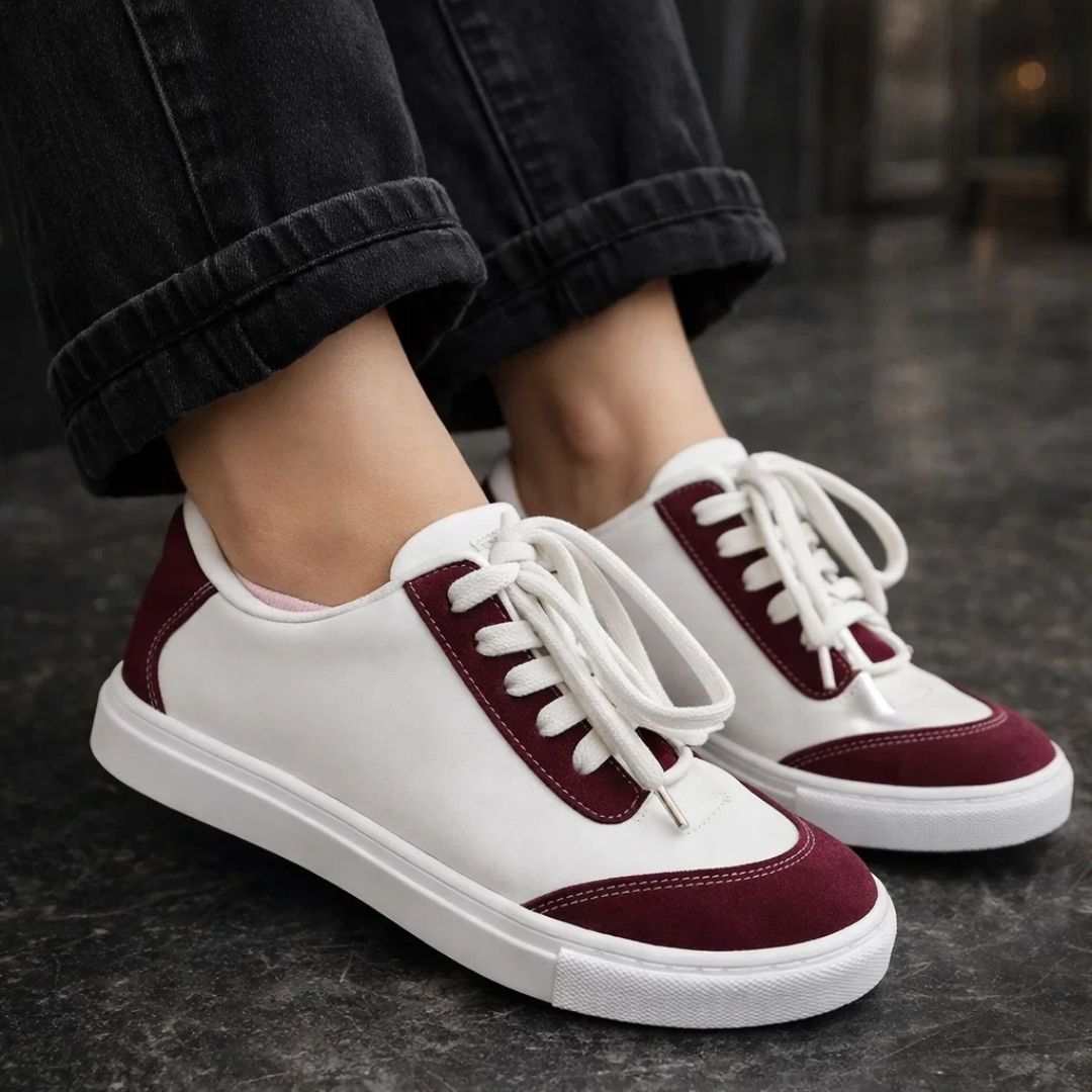 Synthetic Leather Casual Sneaker