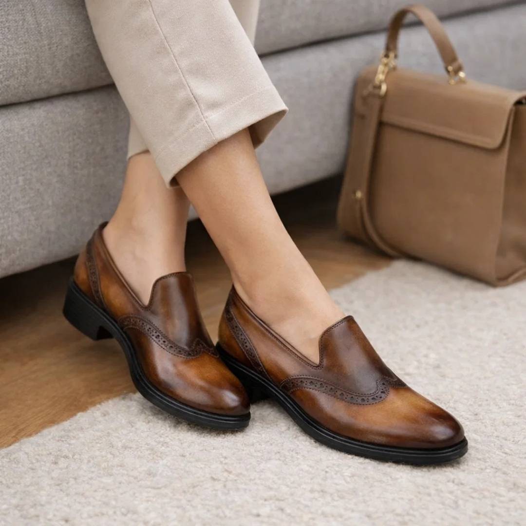 Genuine Leather Patina Loafer