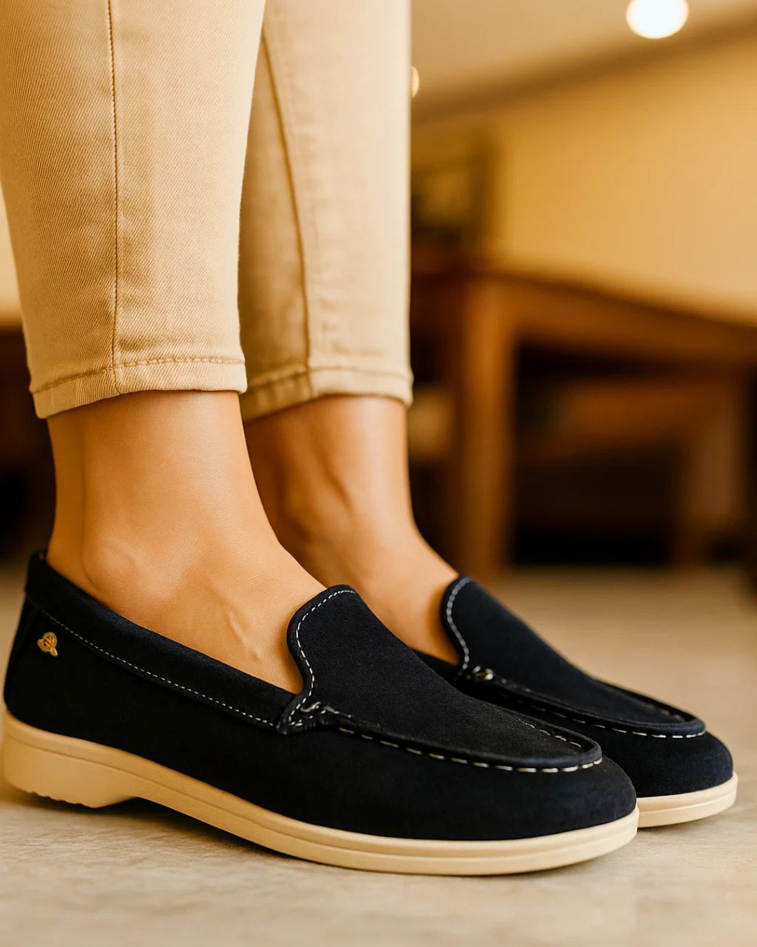 ELIO genuine leather handmade women’s loafer – premium lightweight comfort design