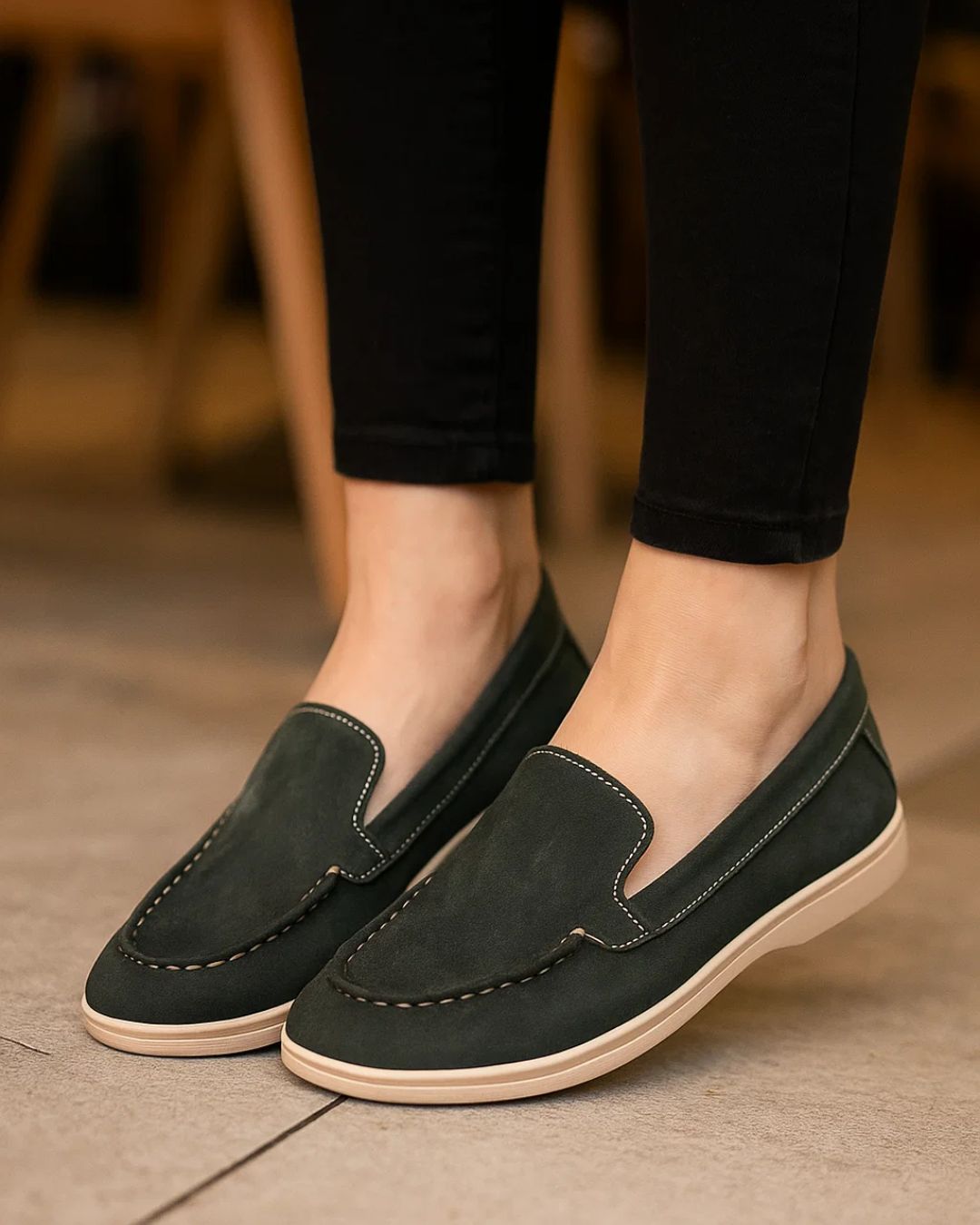 ELIO genuine leather handmade women’s loafer – premium lightweight comfort design