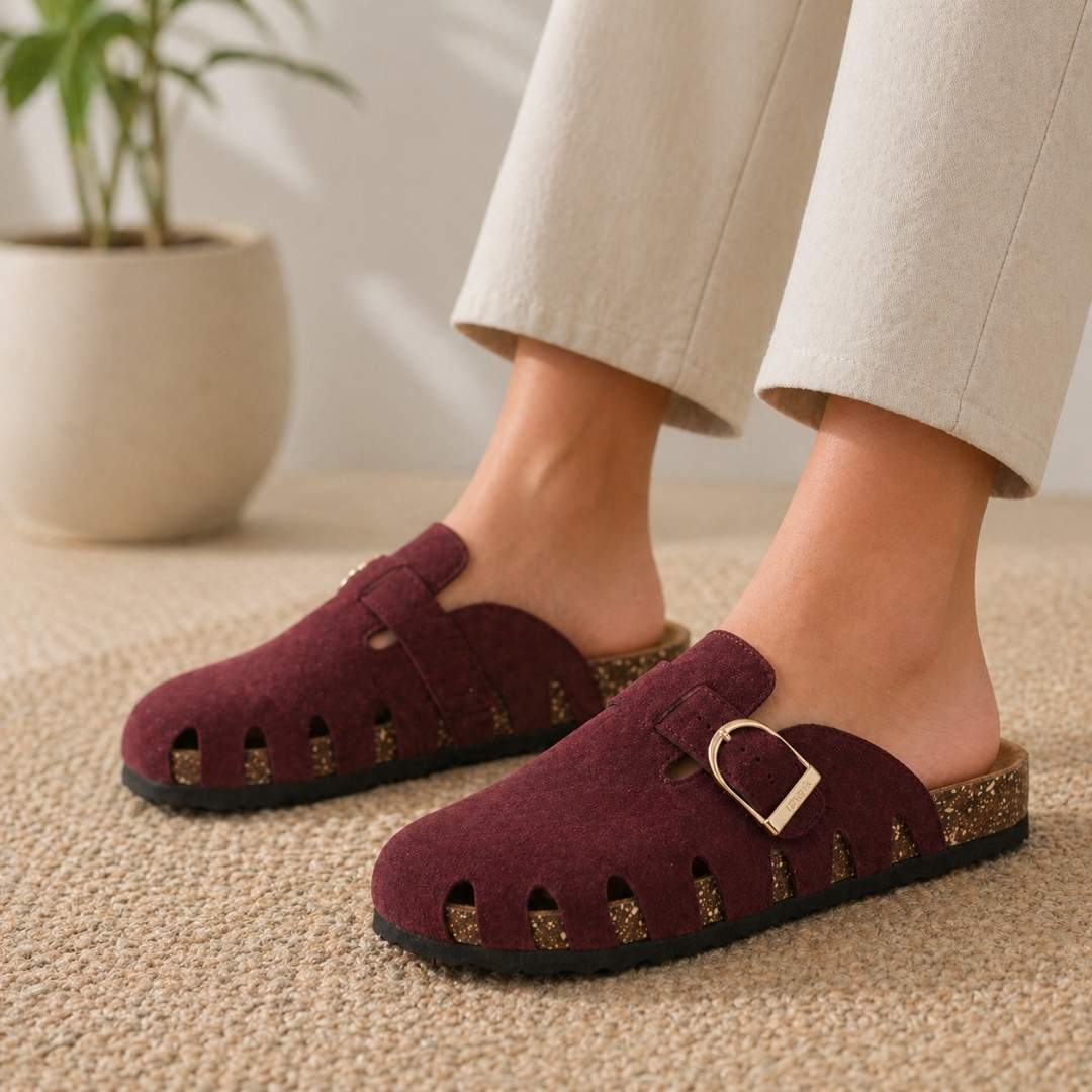 Suede Comfort Sabot