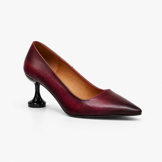 Women’s Heels Vintage Hand-Painted Patina
