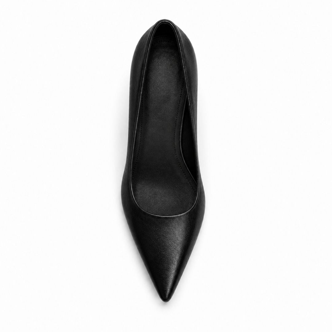 Genuine leather heels product angle shot