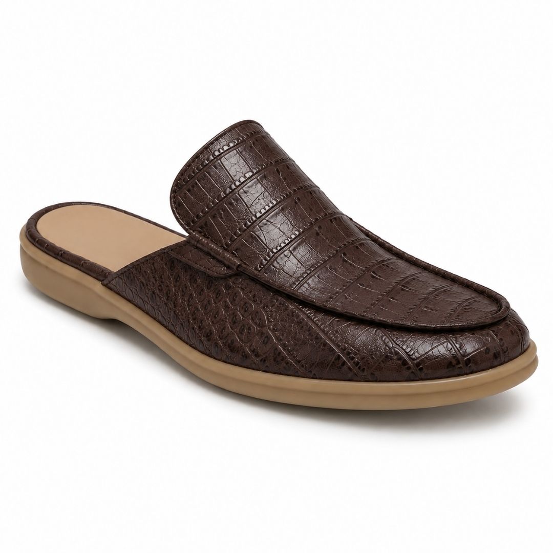 Men's Genuine Leather Mule – Timeless Style & Everyday Comfort