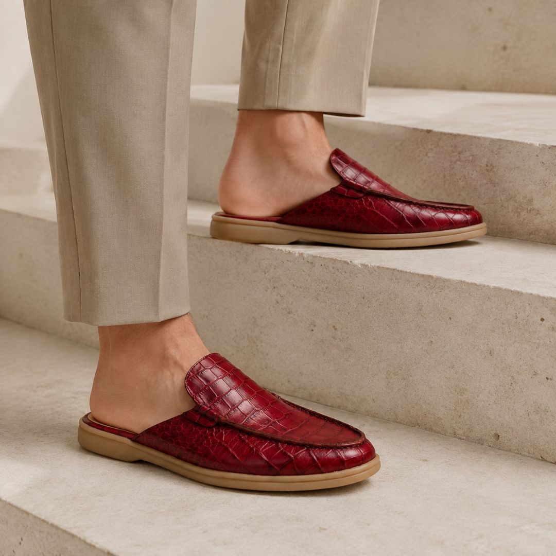 Men's Genuine Leather Mule – Timeless Style & Everyday Comfort