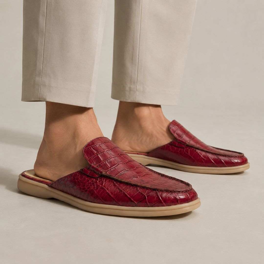 Men's Genuine Leather Mule – Timeless Style & Everyday Comfort