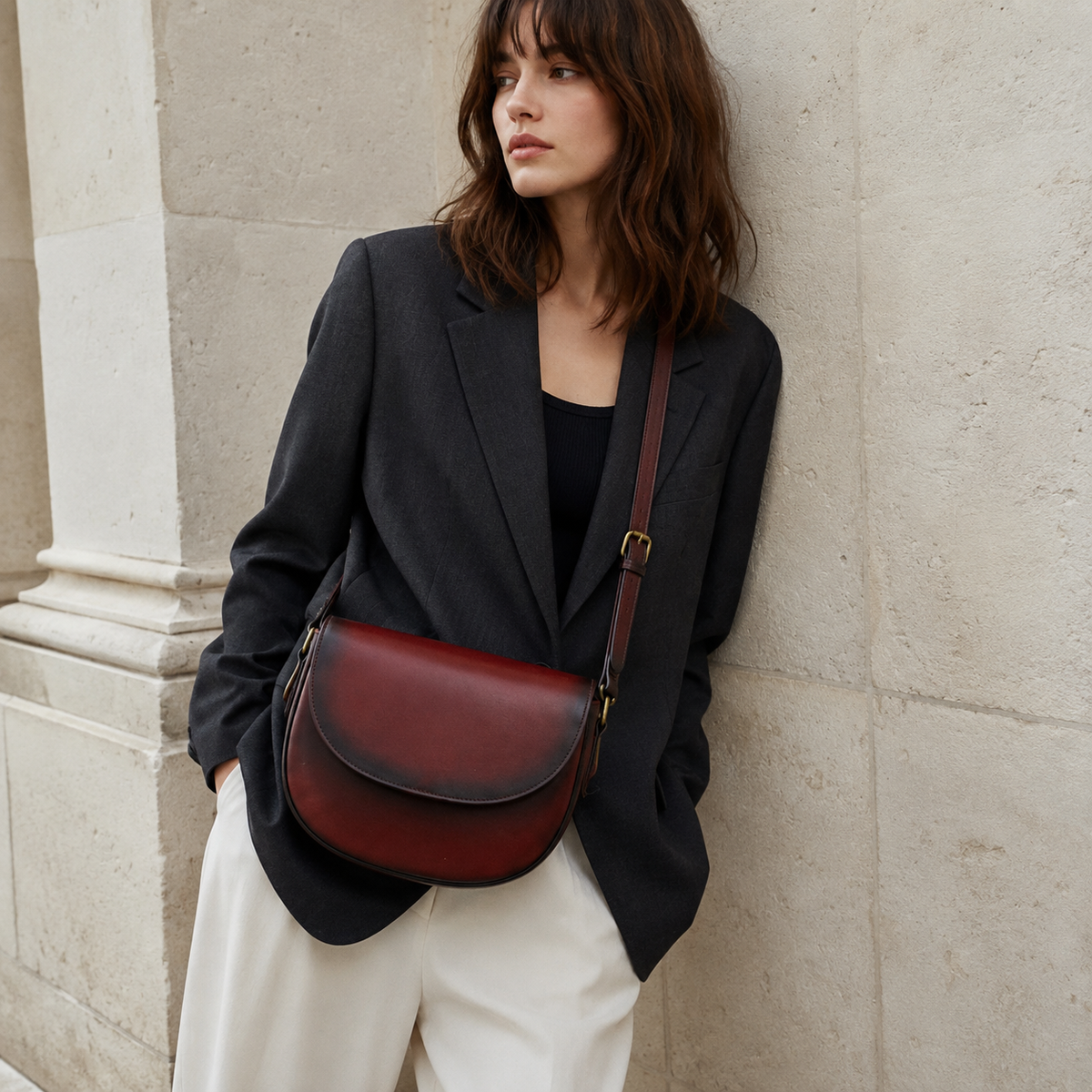 Handcrafted Genuine Leather Shoulder Bag