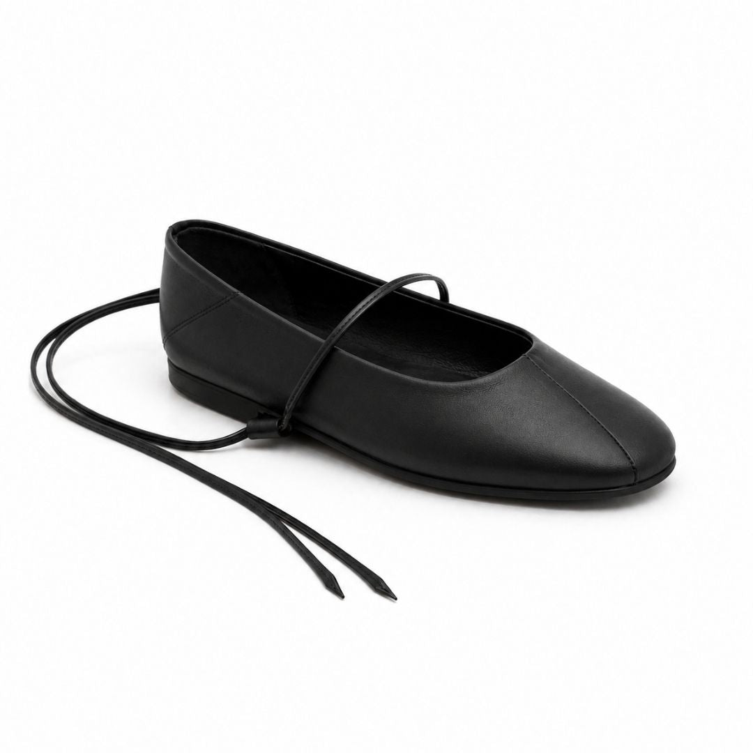 Lace-Up Ballet Flats