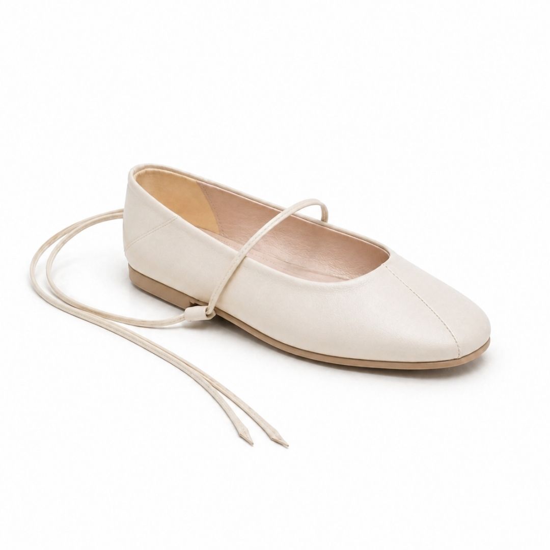 Lace-Up Ballet Flats