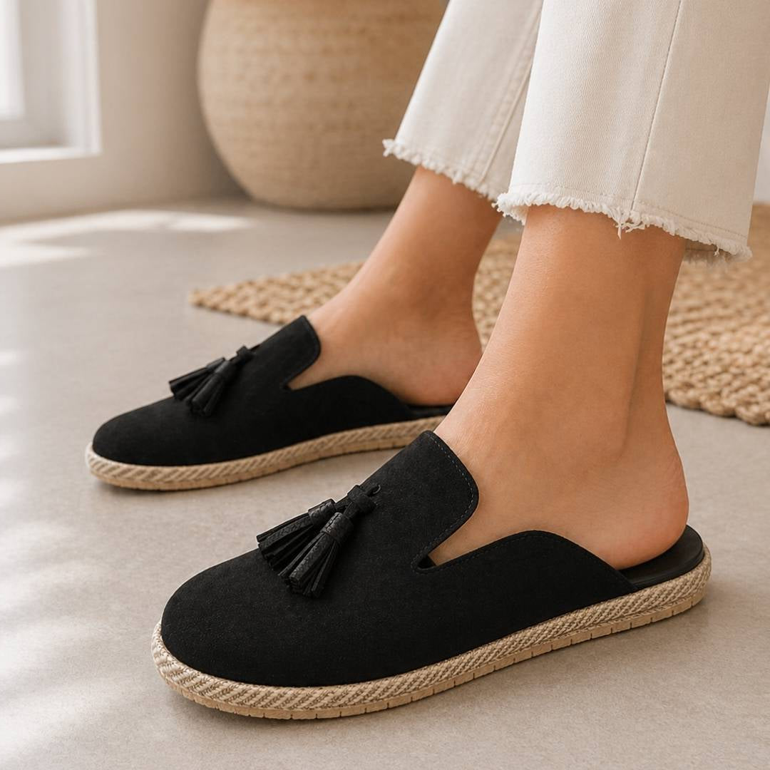 Woment's Elegant Tassel Mules
