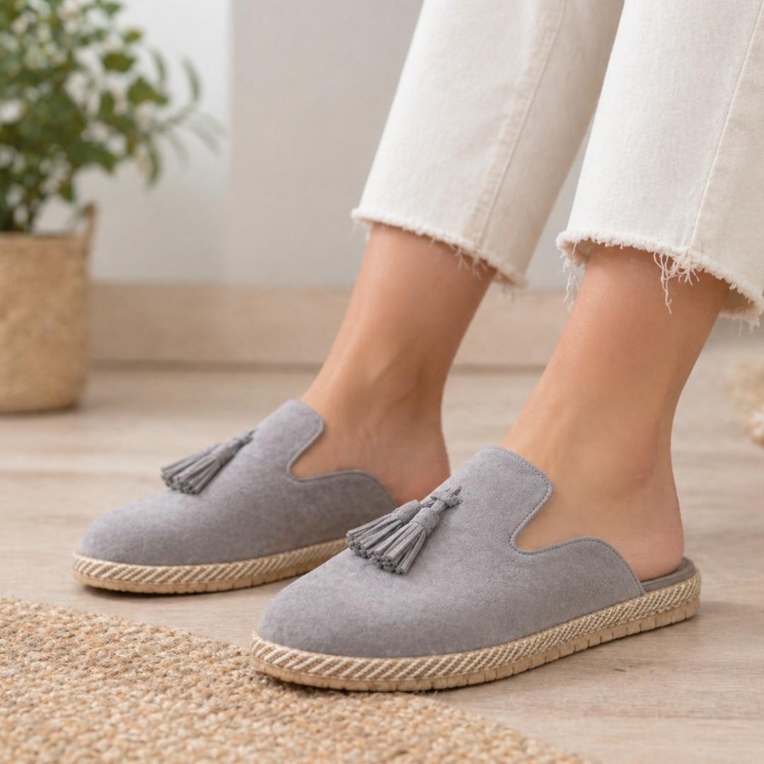 Woment's Elegant Tassel Mules