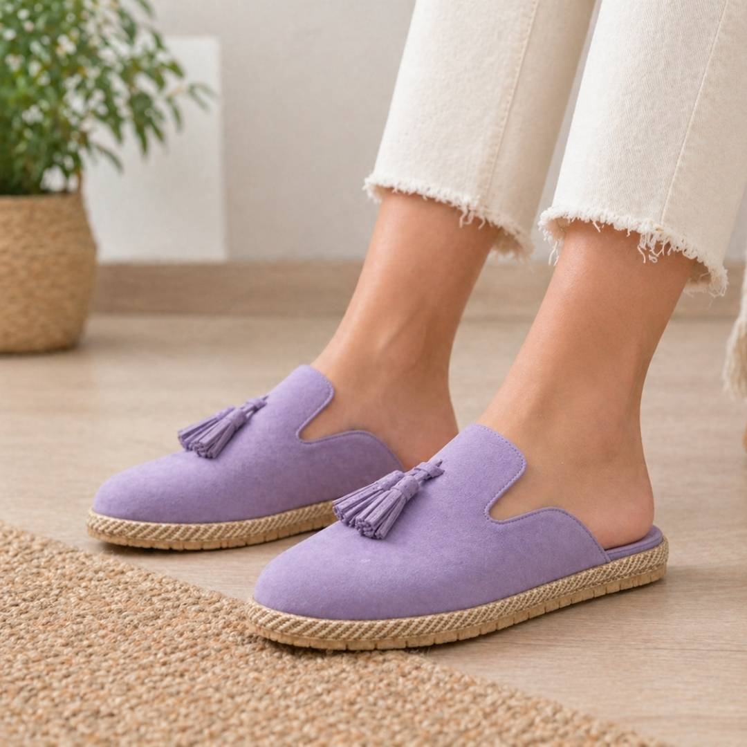Woment's Elegant Tassel Mules