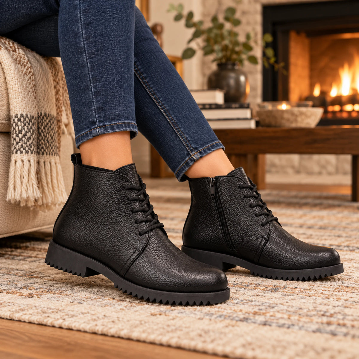 Genuine Leather Chelsea Half Boot
