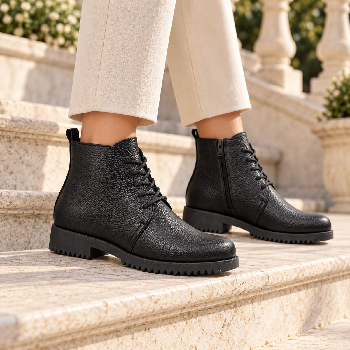 Genuine Leather Chelsea Half Boot