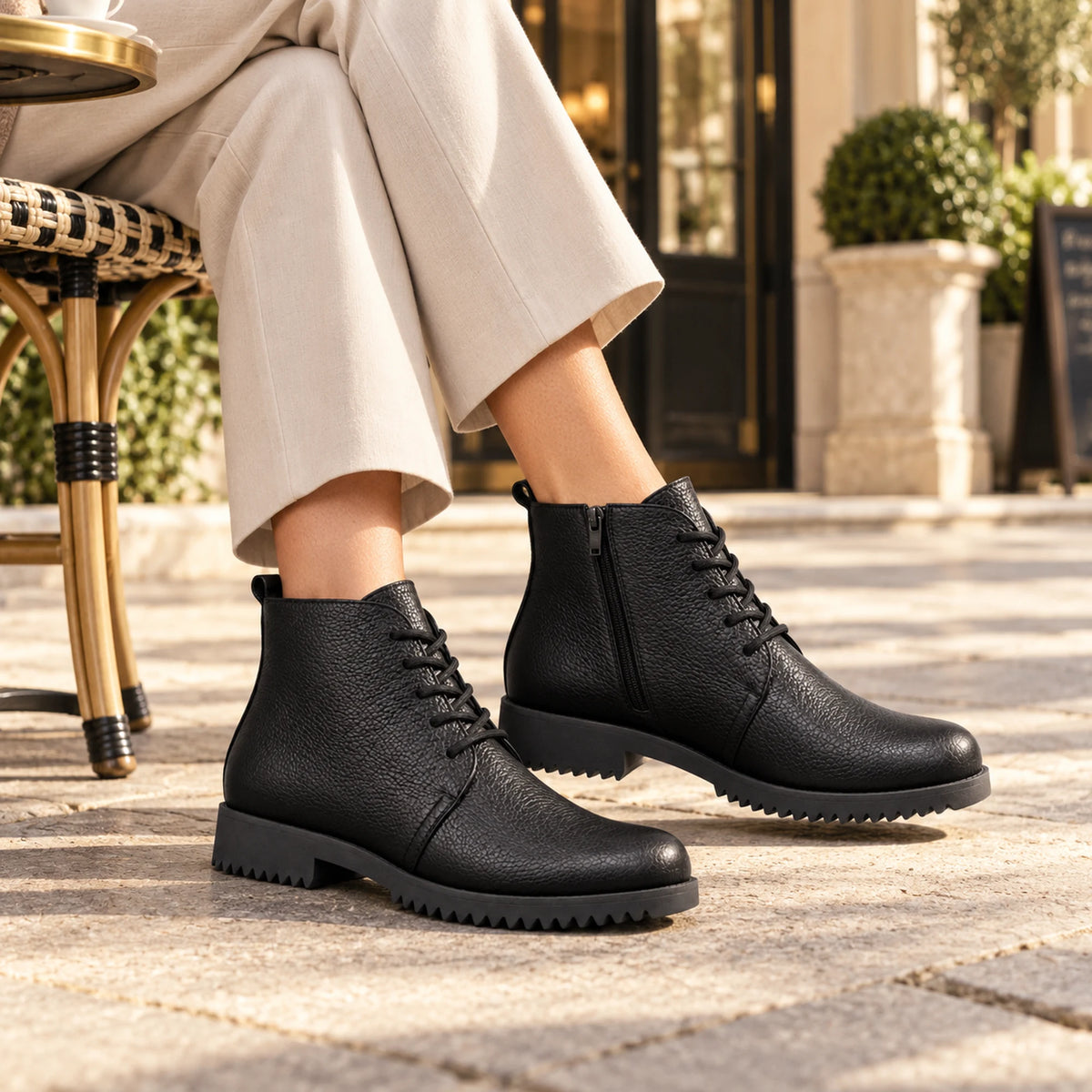 Genuine Leather Chelsea Half Boot