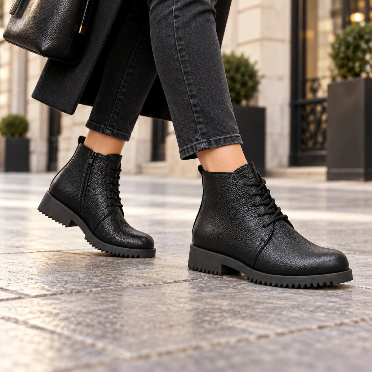 Genuine Leather Chelsea Half Boot