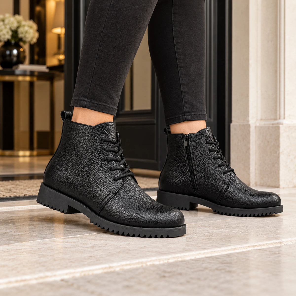 Genuine Leather Chelsea Half Boot
