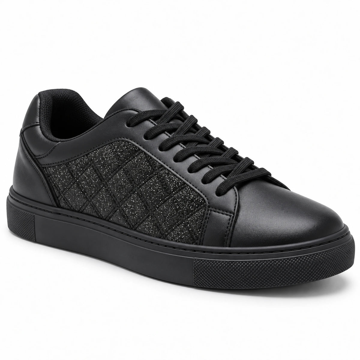 Women’s Quilted Shiny Sneakers